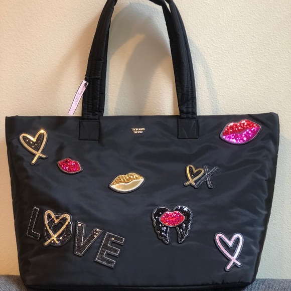Victoria's Secret Handbags - Victoria’s Secret Tote Bag Runway Patch Weekender
